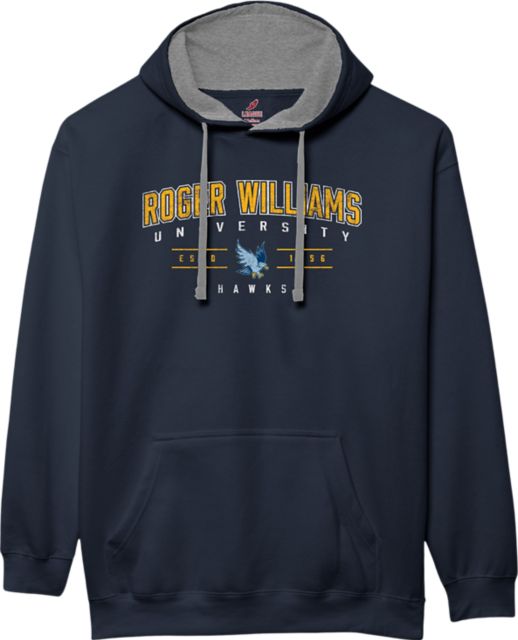 Roger Williams University Hawks Colorblock Hooded Sweatshirt