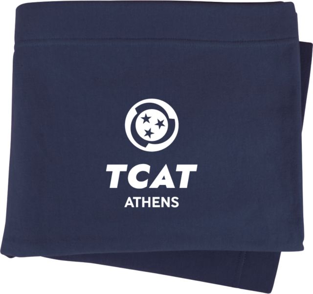 TCAT Athens Sweatshirt Blanket  Stacked Logo - ONLINE ONLY