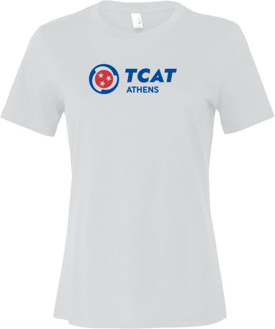 TCAT Athens Bella + Canvas Women's Relaxed Cotton T-Shirt  Primary Logo - ONLINE ONLY