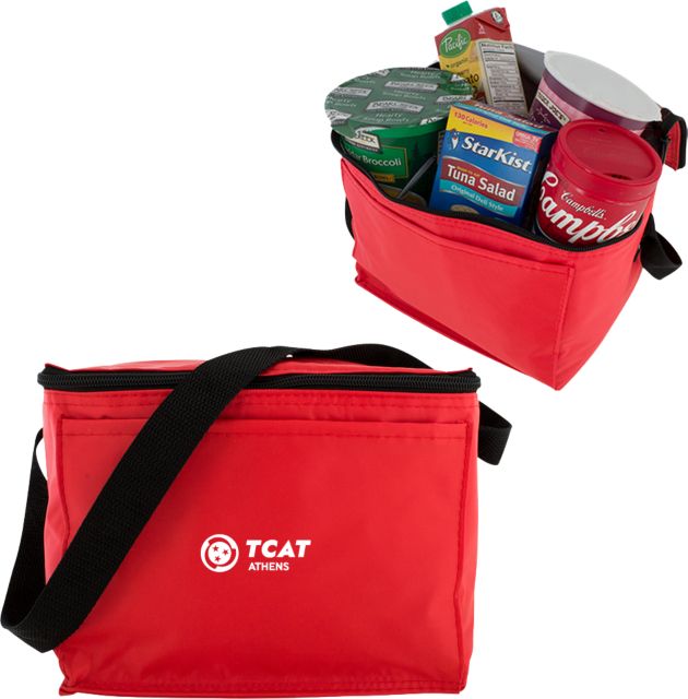 TCAT Athens Six Pack Cooler Primary Logo - ONLINE ONLY