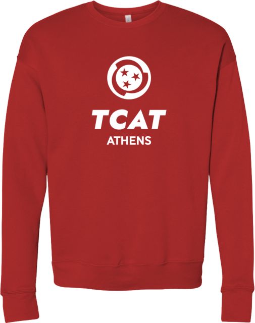 TCAT Athens Bella + Canvas Fleece Crew  Stacked Logo - ONLINE ONLY