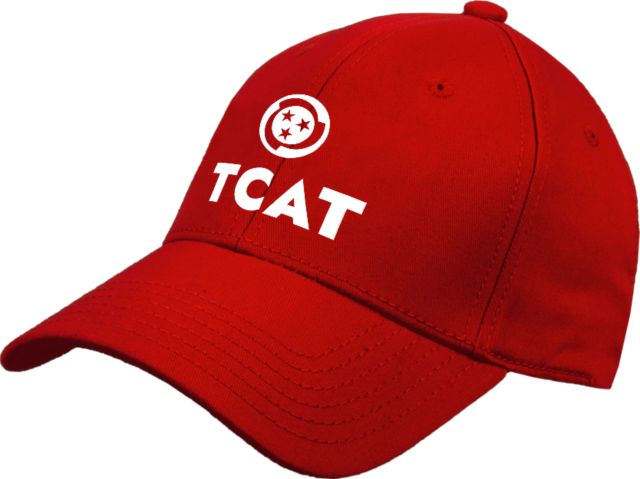 TCAT Athens Structured Adjustable Pro Style Hat TCAT Stacked Logo - ONLINE ONLY