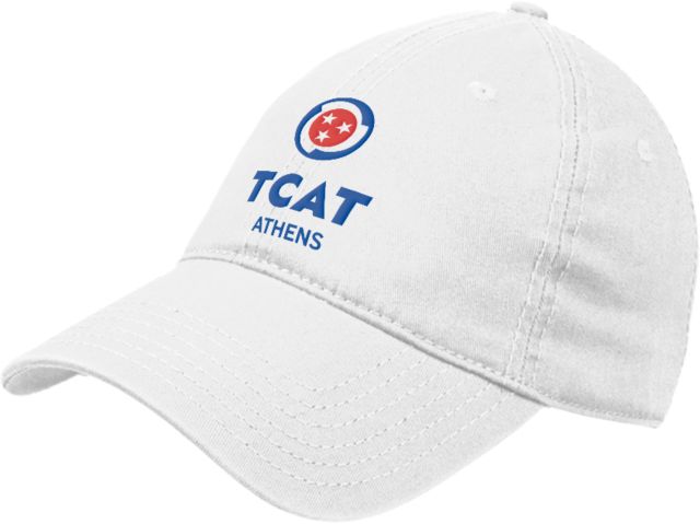TCAT Athens Unstructured Adjustable Low Profile Hat  Stacked Logo - ONLINE ONLY