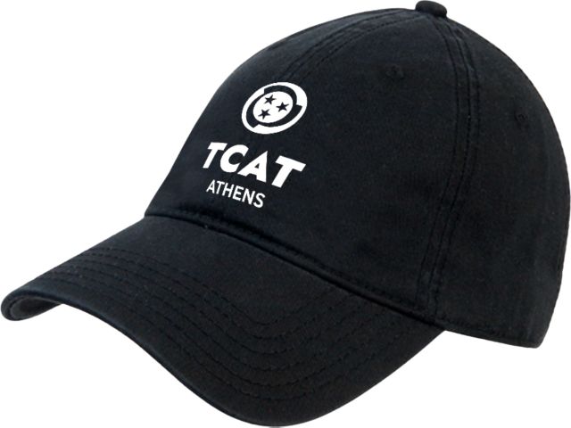 TCAT Athens Unstructured Adjustable Low Profile Hat  Stacked Logo - ONLINE ONLY