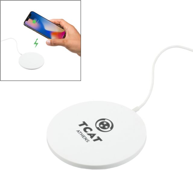 TCAT Athens Ultra Thin Wireless Charging Pad  Primary Stacked Engraved - ONLINE ONLY
