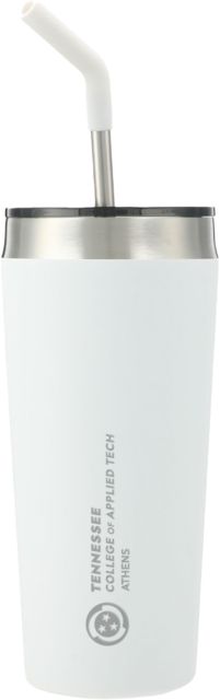 TCAT Athens Faye Vacuum Tumbler w/ Stainless Steel Straw 20 oz  Secondary logo Engraved - ONLINE ONLY
