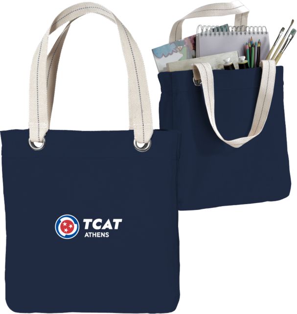 TCAT Athens Allie Canvas Tote  Primary Logo - ONLINE ONLY