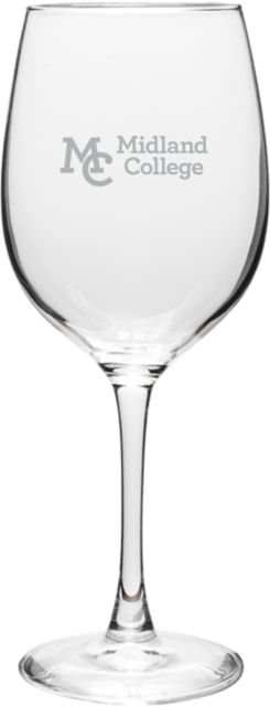 Midland College 16 oz. Wine Glass