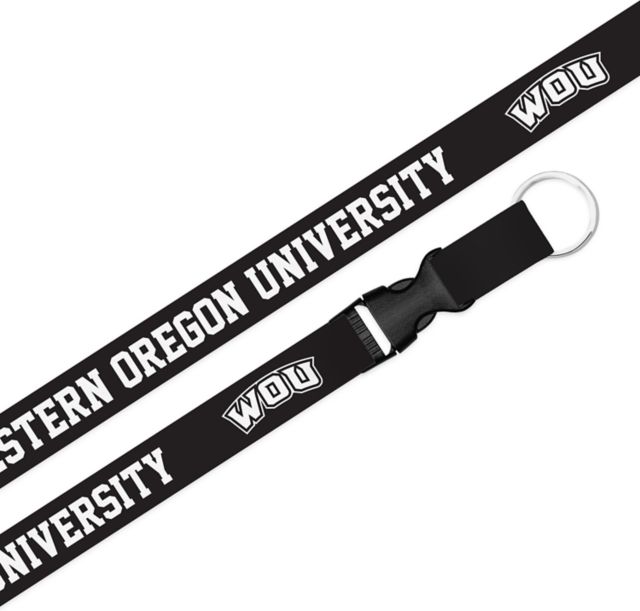 Wolfstore Western Oregon University Lanyard with Buckle