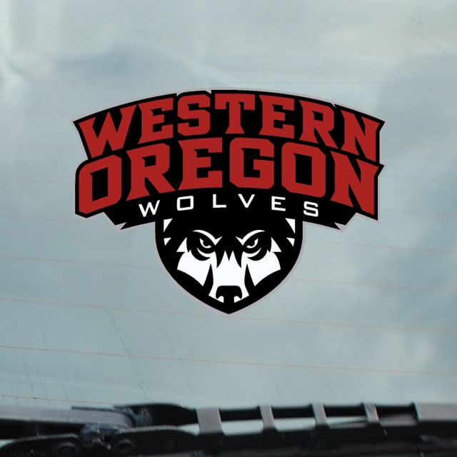 Western Oregon University Wolves Decal