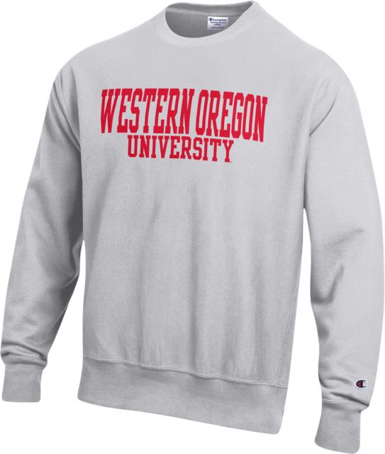 Wolfstore Western Oregon University Reverse Weave Crewneck Sweatshirt