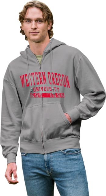 Wolfstore Western Oregon University Full Zip Hooded Sweatshirt