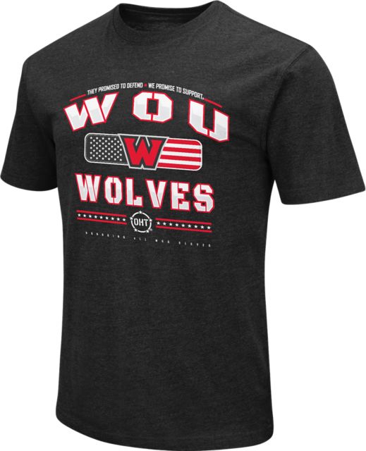 Wolfstore Western Oregon University Wolves Operation Hat Trick Short Sleeve T-Shirt