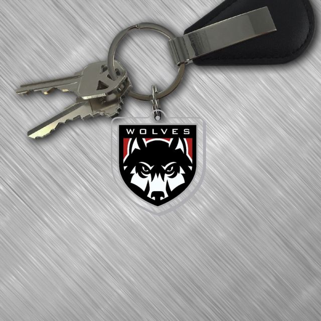 Western Oregon University Wolves Keychain