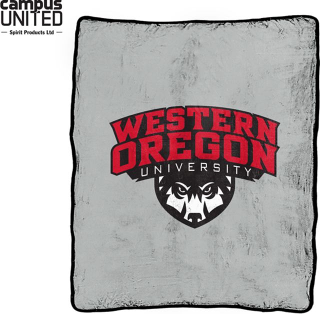 Wolfstore Western Oregon University Silk Touch Throw Blanket