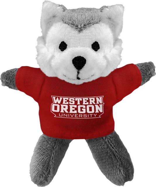 Western Oregon University Wolves Plush Magnet