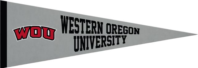 Western Oregon University 5x15 Pennant