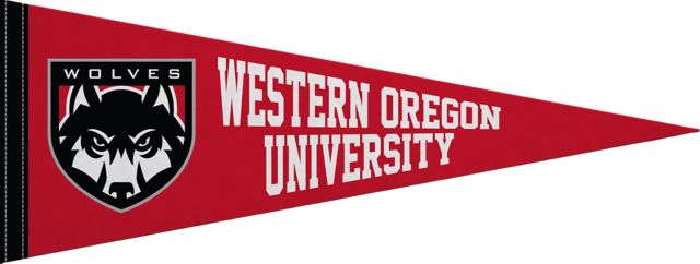 Western Oregon University 9"X24" Full Color Pennant