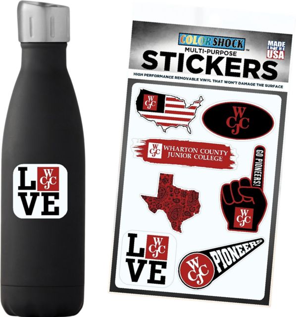 Wharton County Junior College 7.5'' x 7.5'' Sticker Sheet