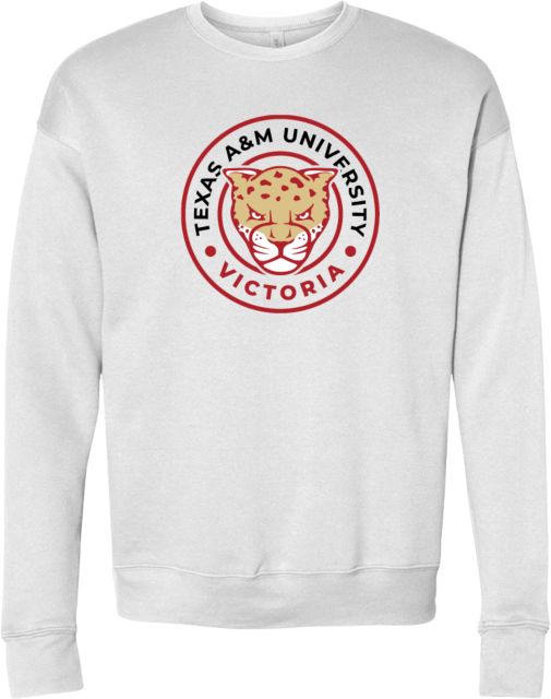 Texas A&M University Victoria Bella + Canvas Fleece Crew TAMUV Collegiate Arched - ONLINE ONLY