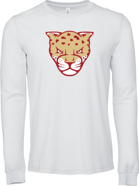 Texas A&M University Victoria Jaguars Bella + Canvas Jersey Cotton Long Sleeve T-Shirt TAMUV Mascot - ONLINE ONLY