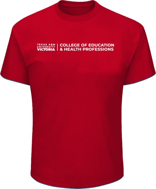 Texas A&M University Victoria Tall  T-Shirt TAMUV College of Education & Health Professions Flat - ONLINE ONLY