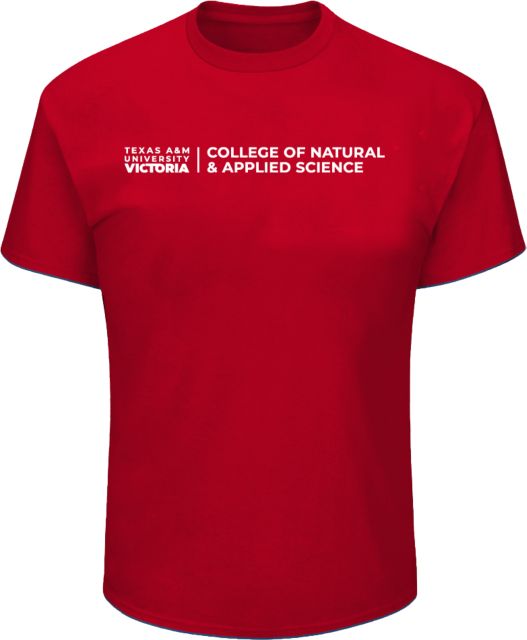 Texas A&M University Victoria Tall  T-Shirt TAMUV College of Natural & Applied Sciences Flat - ONLINE ONLY