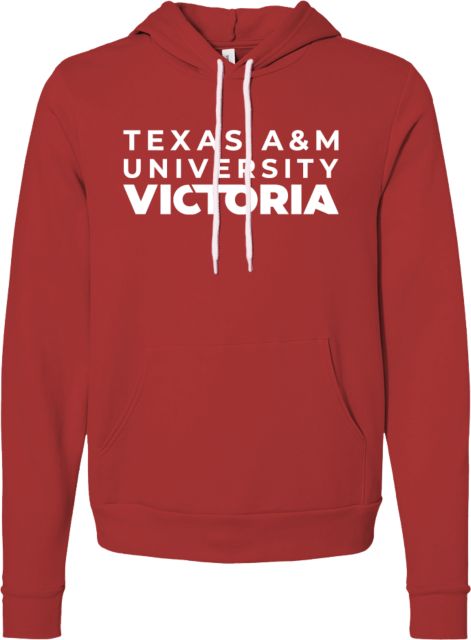 Texas A&M University Victoria Bella + Canvas  Fleece Hood Texas A&M University Victoria Stacked - ONLINE ONLY