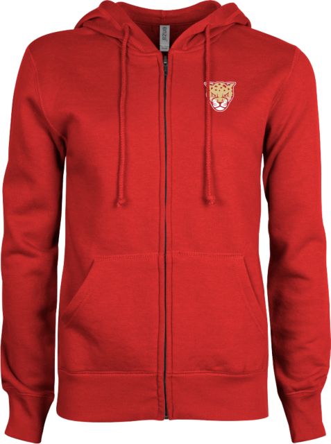 Texas A&M University Victoria Jaguars ENZA Womens  Fleece Full Zip Hoodie TAMUV Mascot - ONLINE ONLY