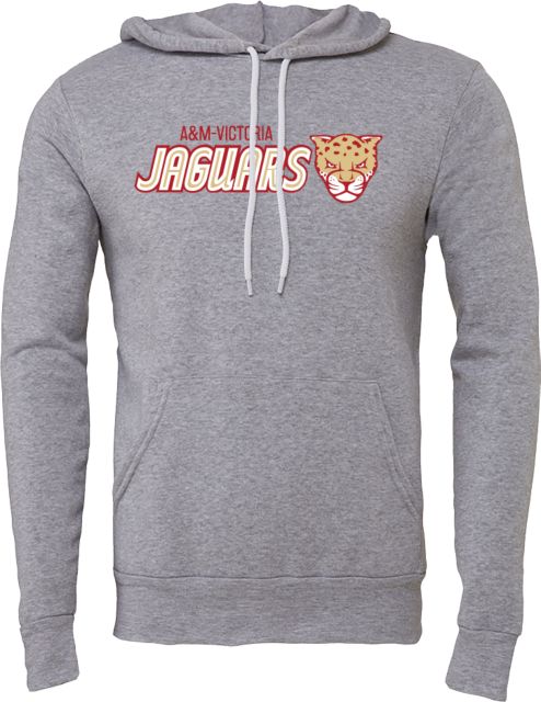 Texas A&M University Victoria Jaguars Bella + Canvas Fleece Hood A&M Victoria Jaguars Flat - ONLINE ONLY