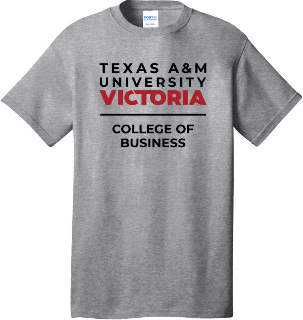 Texas A&M University Victoria Extended Athletic Heather T-Shirt TAMUV College of Business Flat - ONLINE ONLY