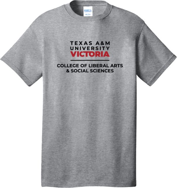 Texas A&M University Victoria Extended Athletic Heather T-Shirt TAMUV College of Liberal Arts & Social Sciences Flat - ONLINE ONLY