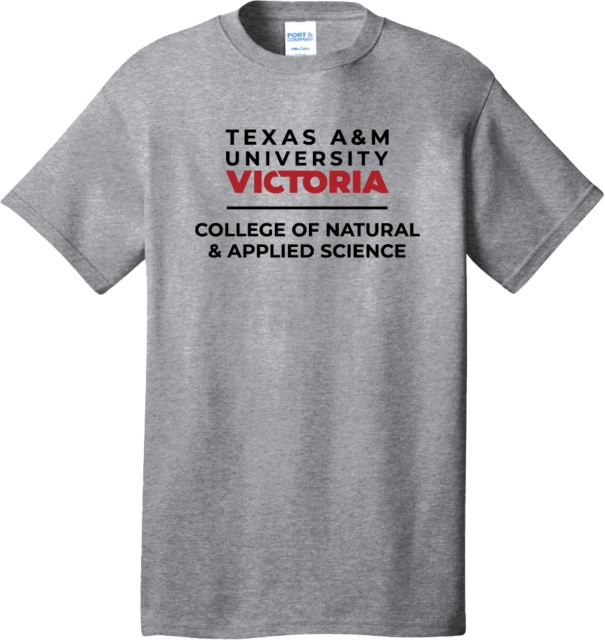Texas A&M University Victoria Extended Athletic Heather T-Shirt TAMUV College of Natural & Applied Sciences Flat - ONLINE ONLY
