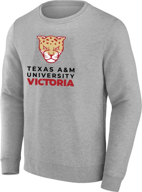 Texas A&M University Victoria Jaguars Extended Crew Texas A&M University Victoria Mascot Stacked - ONLINE ONLY
