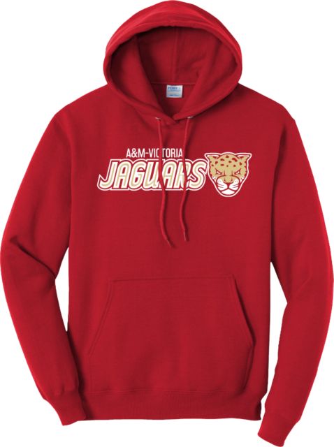Texas A&M University Victoria Jaguars Tall  Fleece Hoodie A&M Victoria Jaguars Flat - ONLINE ONLY