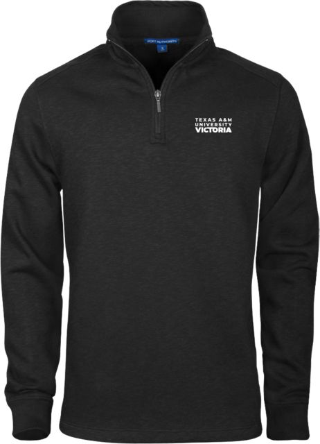 Texas A&M University Victoria Slub Fleece 1/4 Zip Pullover Texas A&M University Victoria Stacked - ONLINE ONLY