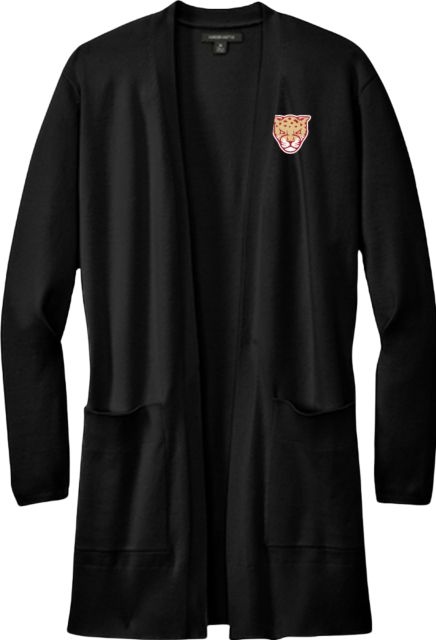 Texas A&M University Victoria Jaguars Mercer + Mettle Womens Open Front Cardigan Sweater TAMUV Mascot - ONLINE ONLY