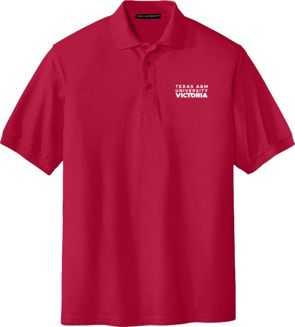 Texas A&M University Victoria Extended  Silk Touch Polo Texas A&M University Victoria Stacked - ONLINE ONLY