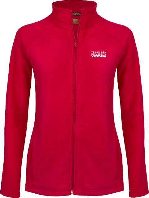 Texas A&M University Victoria Womens  Fleece Full Zip Jacket Texas A&M University Victoria Stacked - ONLINE ONLY