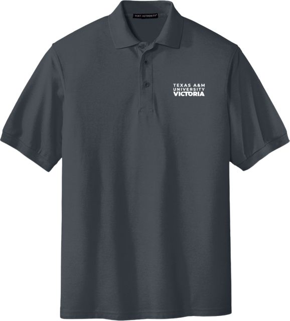 Texas A&M University Victoria Extended Silk Touch Polo Texas A&M University Victoria Stacked - ONLINE ONLY
