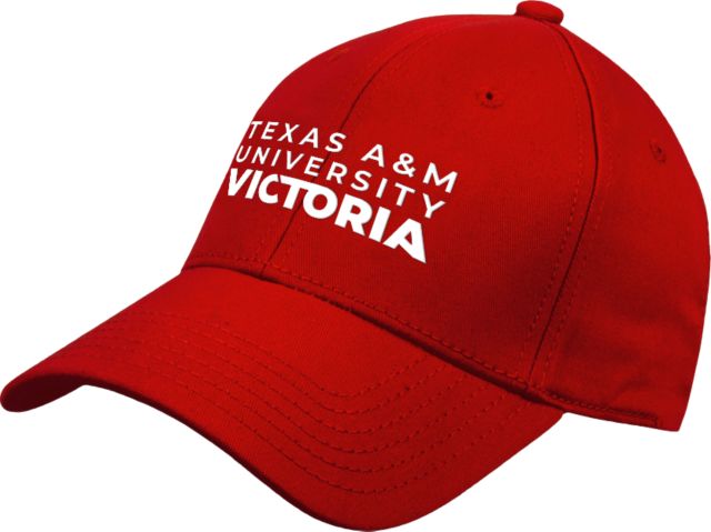 Texas A&M University Victoria Structured Adjustable Pro Style Hat Texas A&M University Victoria Stacked - ONLINE ONLY