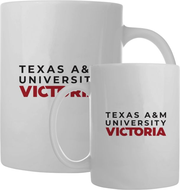 Texas A&M University Victoria Full Color Mug 15oz Texas A&M University Victoria Stacked - ONLINE ONLY