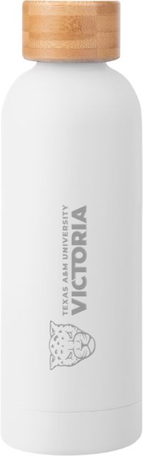 Texas A&M University Victoria Jaguars Blair Stainless Steel Bottle w/ Bamboo Lid 17 oz Texas A&M University Victoria Mascot Flat Engraved - ONLINE ONLY