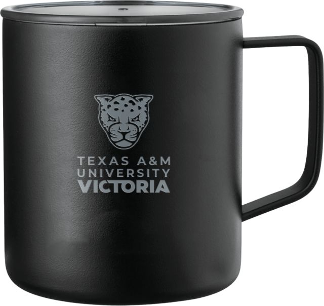 Texas A&M University Victoria Rover Camp Vacuum Insulated Mug 14oz Texas A&M University Victoria Mascot Stacked Engraved - ONLINE ONLY