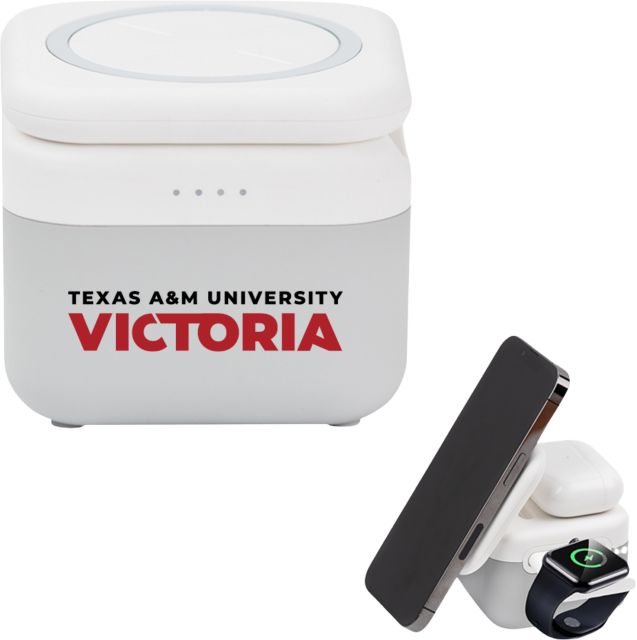Texas A&M University Victoria 3 in 1 Mag Max Modularized Wireless Charger Texas A&M University Victoria Flat - ONLINE ONLY