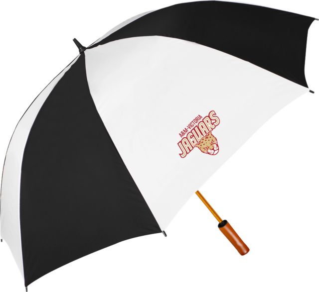 Texas A&M University Victoria Jaguars 64 Inch Umbrella A&M Victoria Jaguars Stacked - ONLINE ONLY
