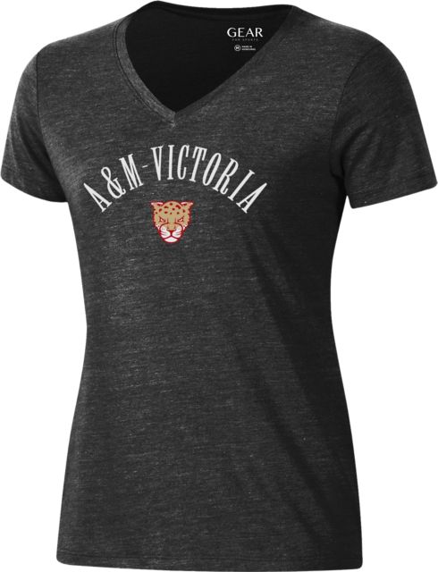 Texas A&M University Victoria Women's V-Neck Short Sleeve T-Shirt