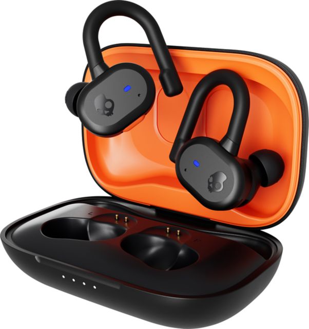 Skullcandy Push Active True Wireless Earbuds, True Black/Orange