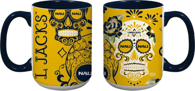 Northern Arizona Lumberjacks Dia De Los Muertos 15 oz. Mug