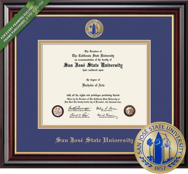 San José State University Windsor 8.5" x 11" Diploma Frame - ONLINE ONLY